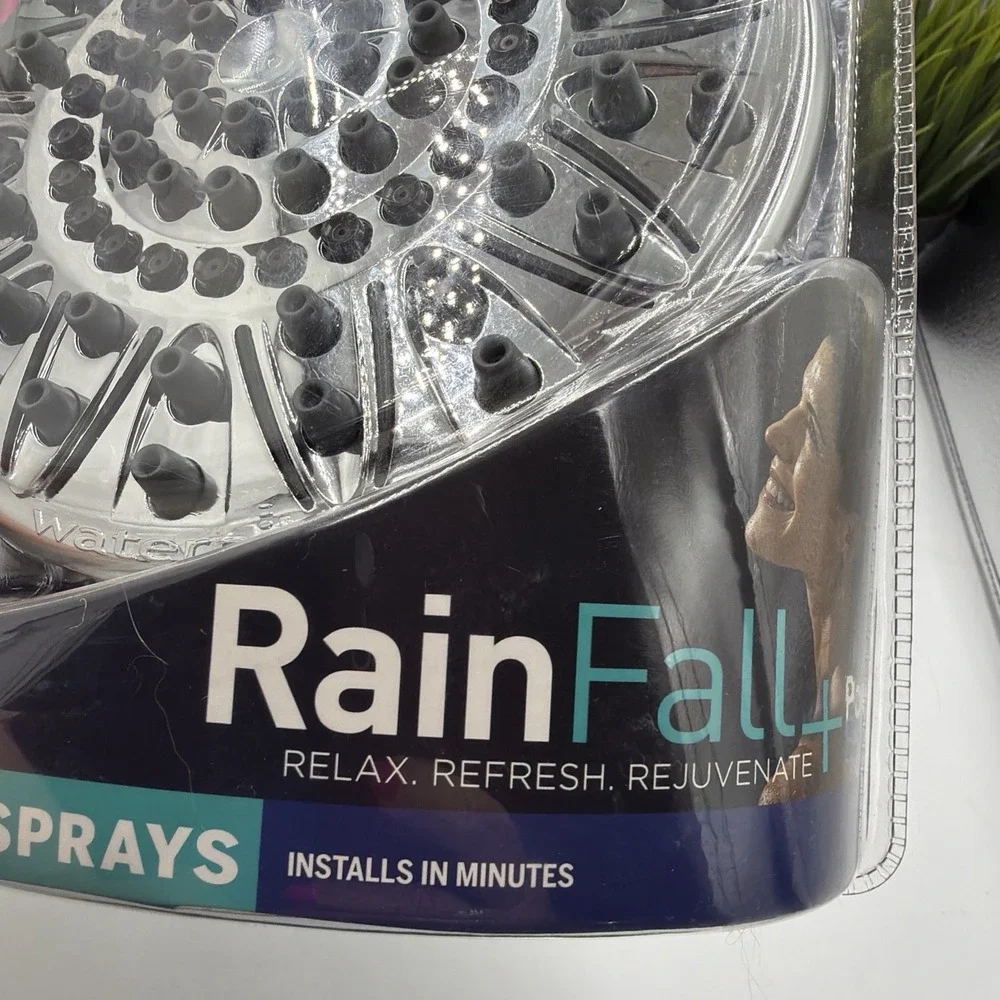 Waterpik Chrome 7 Mode RainFall+ Rain Shower Head. Shower Head